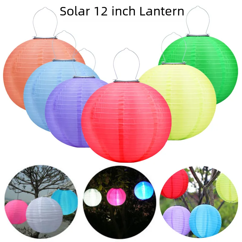 12 Inch Outdoor Waterproof 30cm Solar Lantern