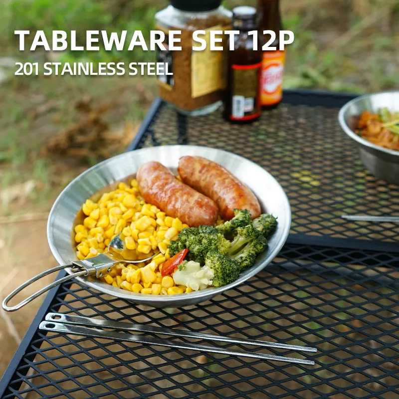 12-Piece Portable Outdoor Dining Set