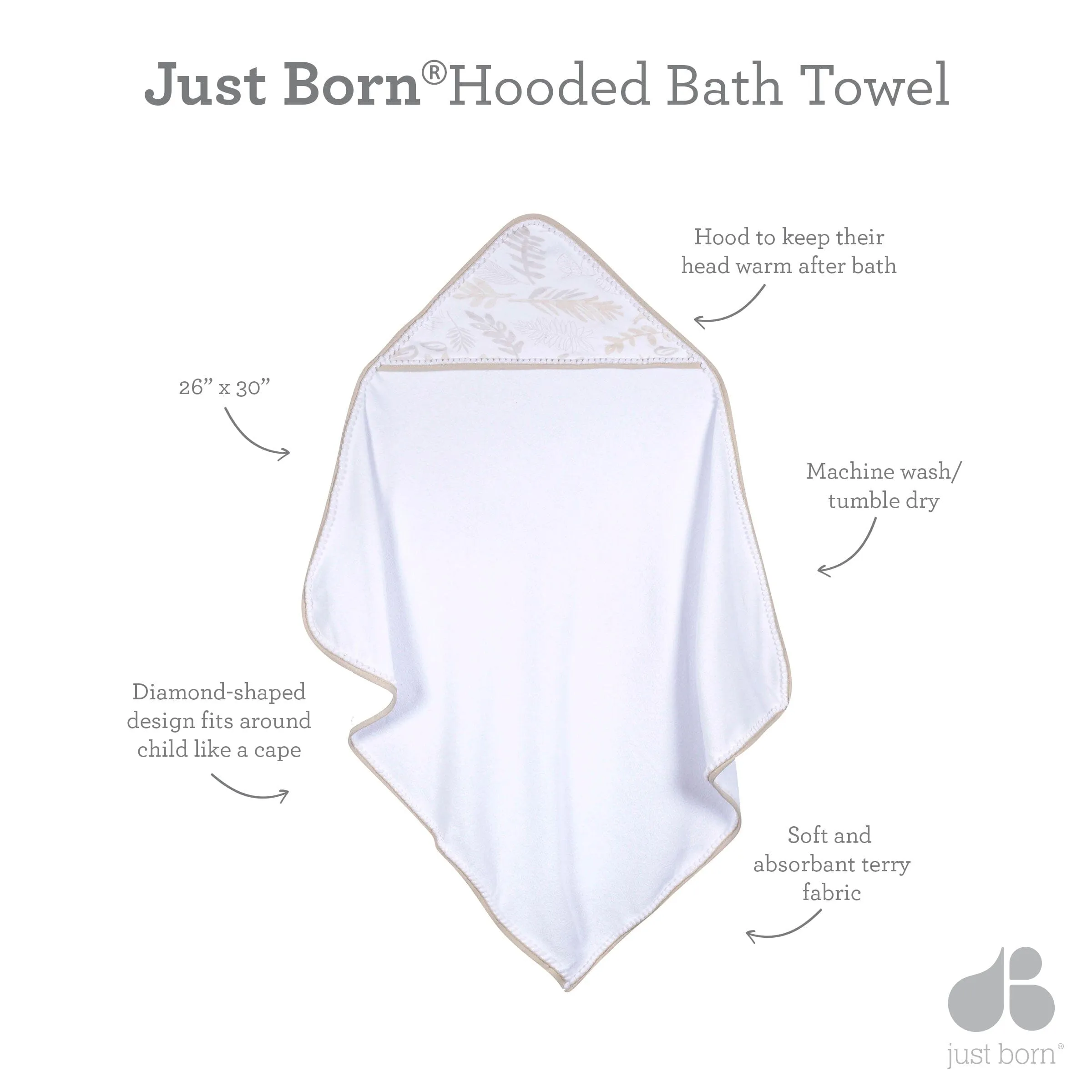 2-Pack Boys Sea Hooded Towels