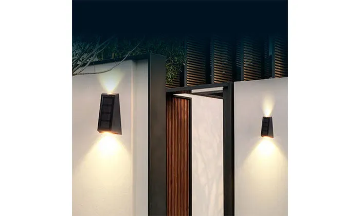 2 Piece Up and Down Solar Wall Lights