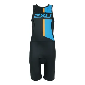 2XU Kids Active Youth Tri Suit Black/Blue 8