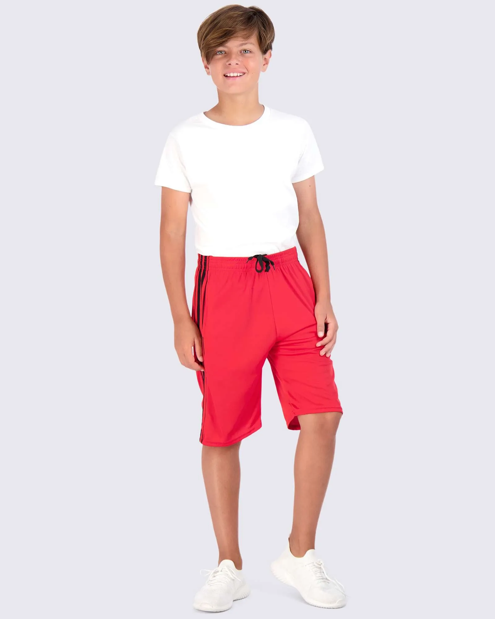 5 Pack: Boys Mesh Active Performance Shorts