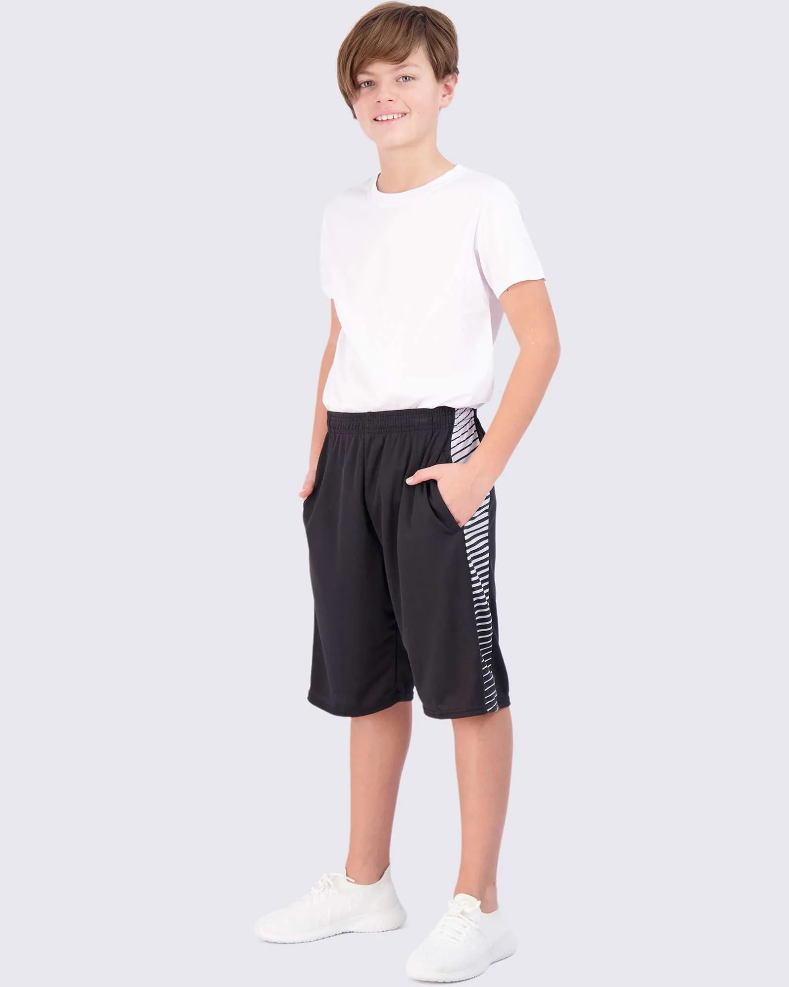 5 Pack: Boys Mesh Active Performance Shorts