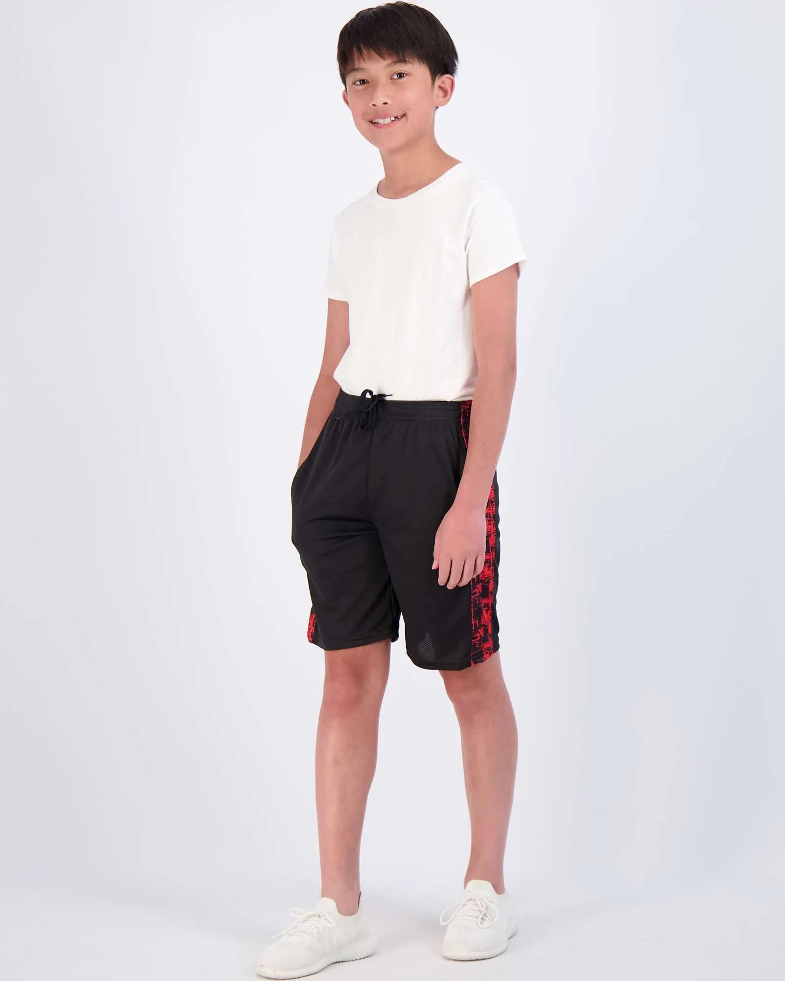 5 Pack: Boys Mesh Active Performance Shorts