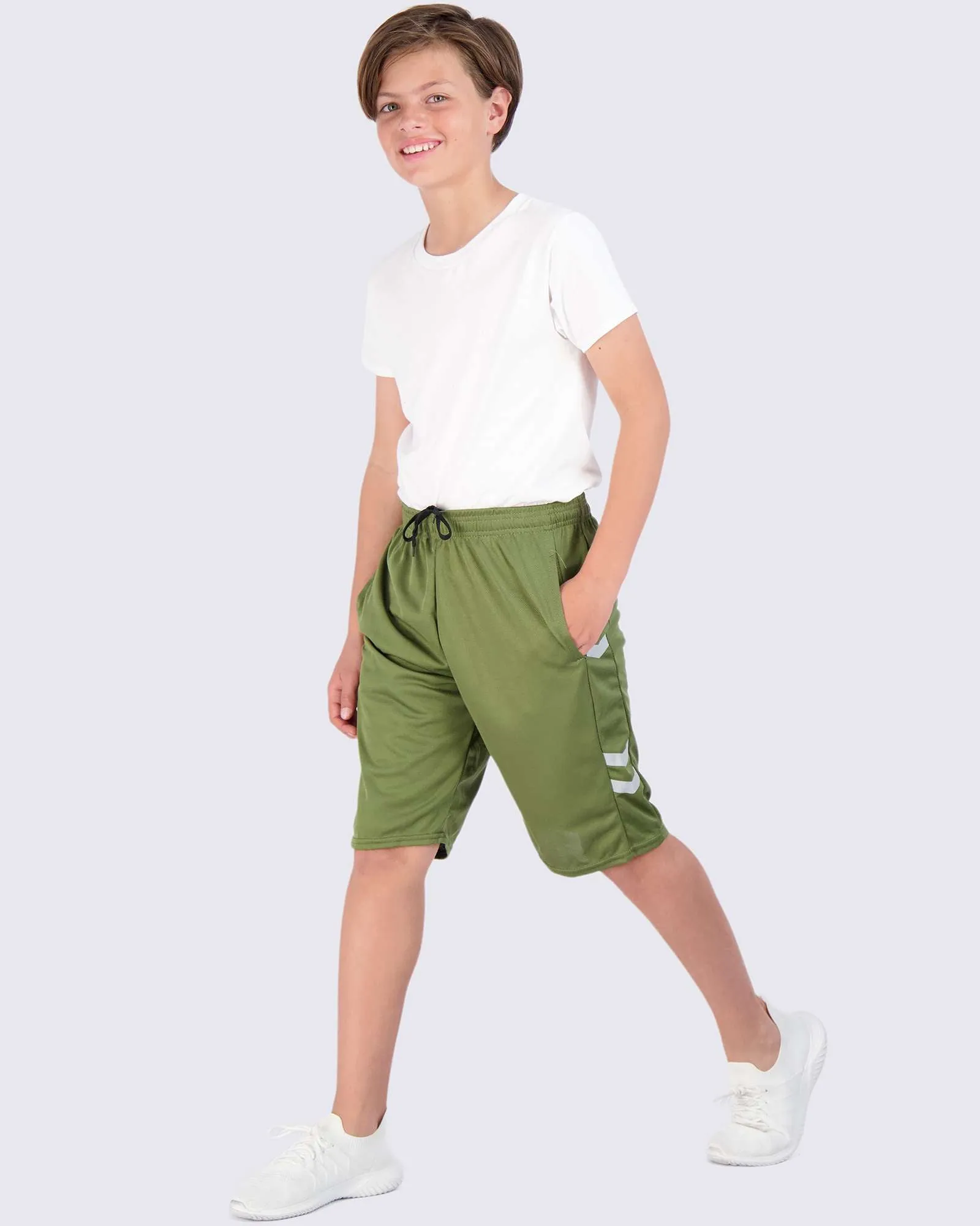 5 Pack: Boys Mesh Active Performance Shorts