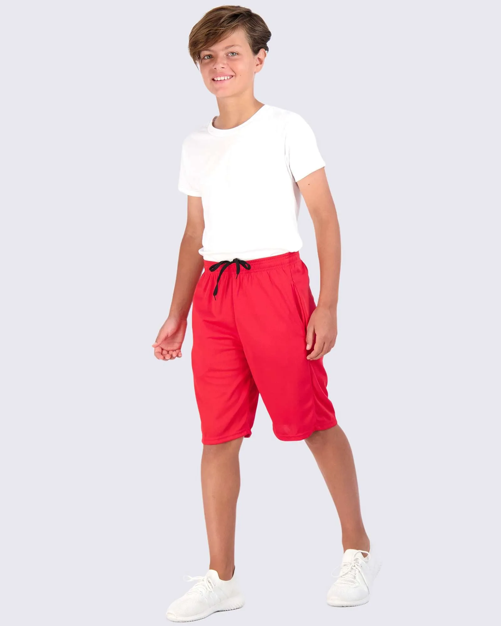 5 Pack: Boys Mesh Active Performance Shorts