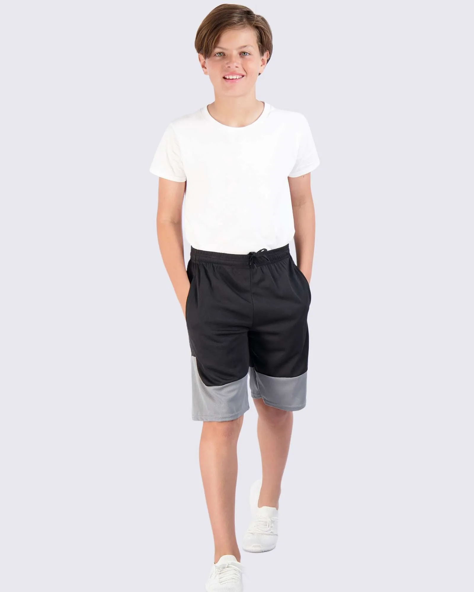 5 Pack: Boys Mesh Active Performance Shorts