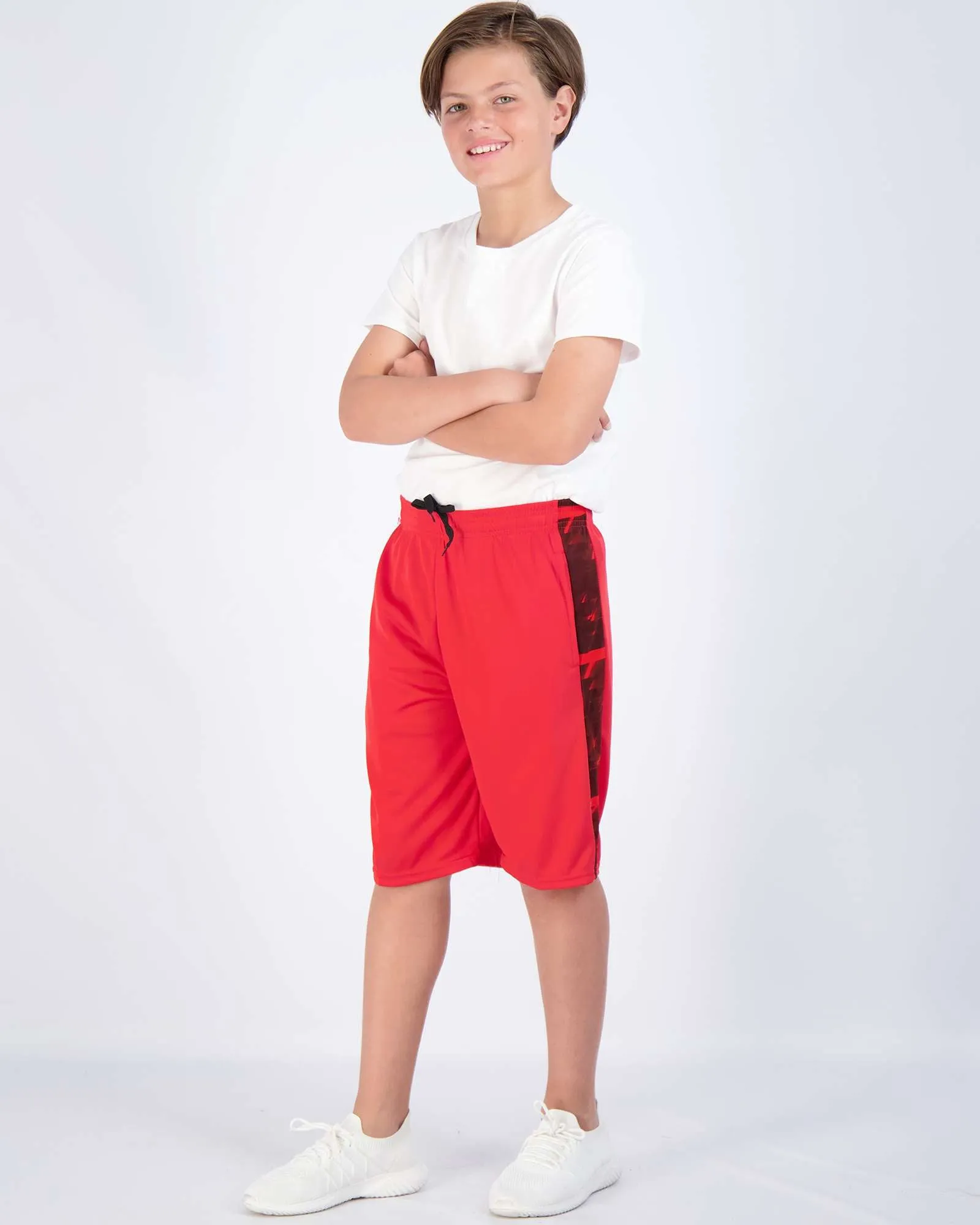 5 Pack: Boys Mesh Active Performance Shorts