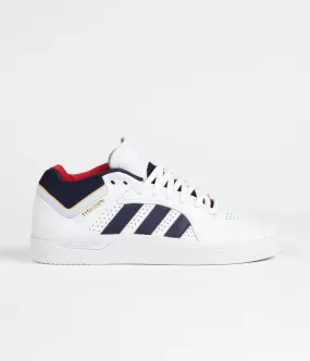 Adidas Tyshawn Shoes - FTWR White / Collegiate Navy / Gold Metallic