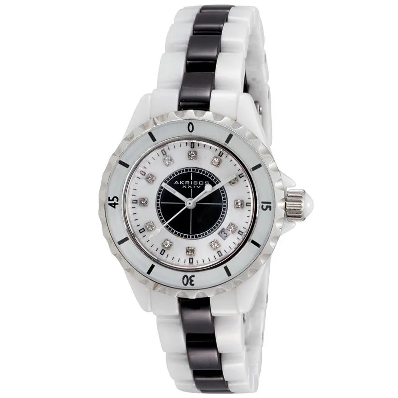 Akribos Xxiv Ceramic Ladies Watch AK485WTB