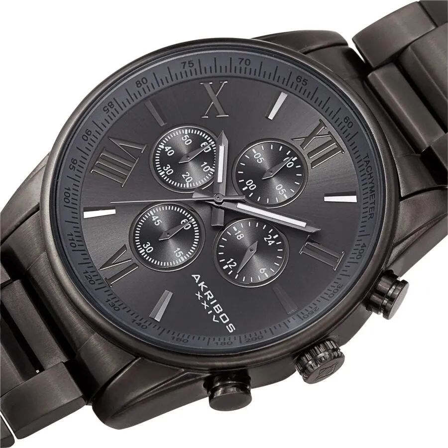 Akribos Xxiv Chronograph Quartz Grey Dial Men's Watch AK1072GN