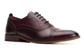 Base London Cast Washed Mens Brogue Shoe