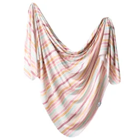 Belle Knit Swaddle Blanket-Copper Pearl