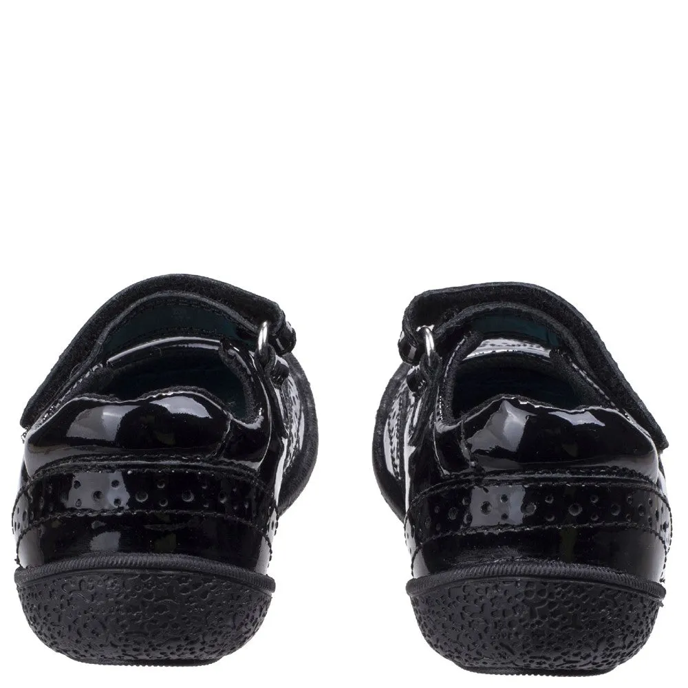 Black Patent Rina Patent Junior School Shoes