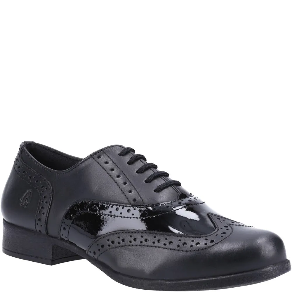 Black Patent XL Kada Brogue Senior School Shoes