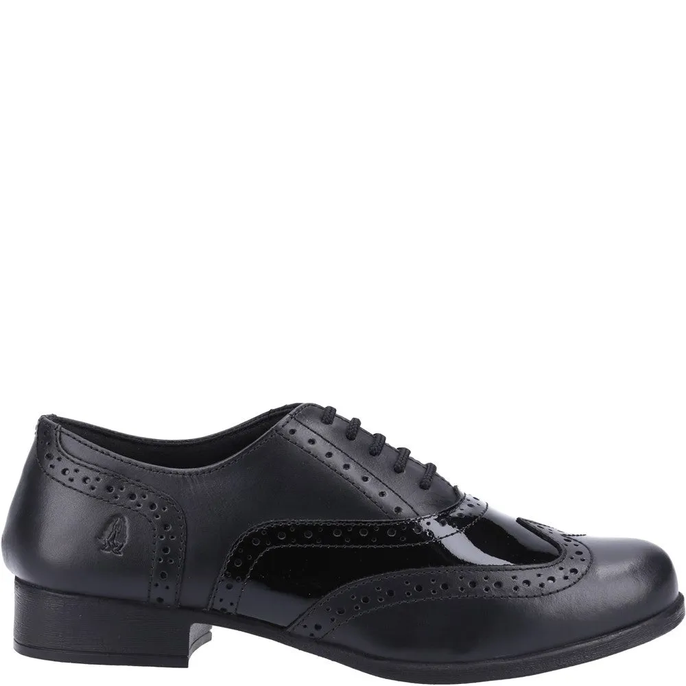 Black Patent XL Kada Brogue Senior School Shoes