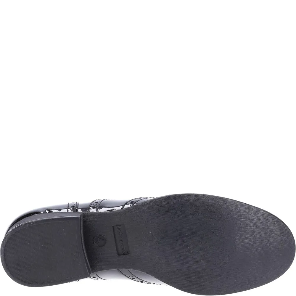 Black XL Kada Patent Senior School Shoes