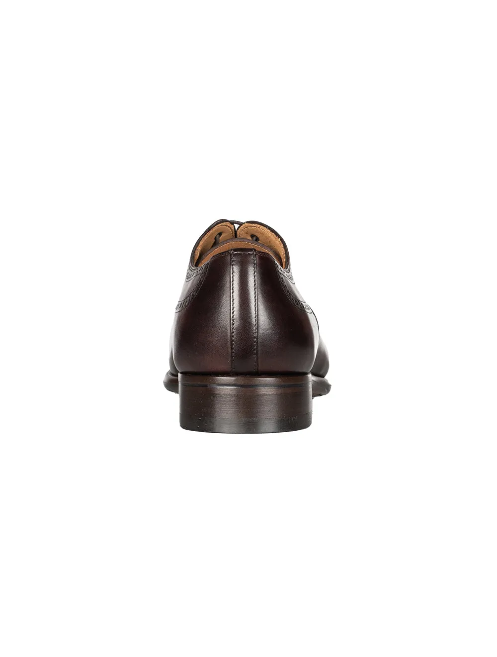 Brogue Toe Cap Shoe Marron