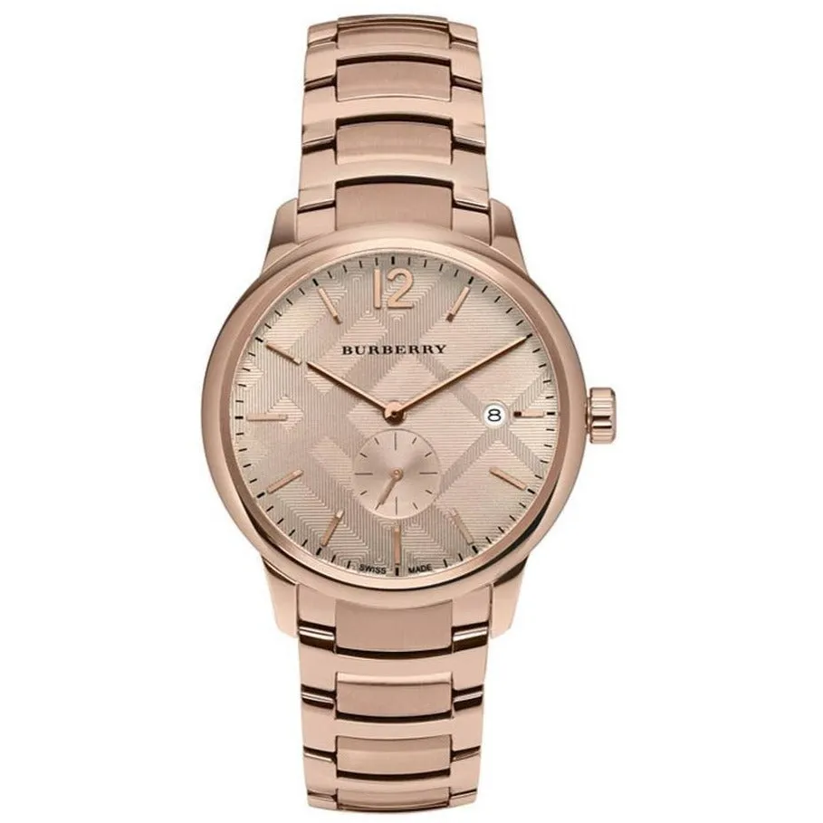 Burberry BU10013 Men's The Classic 40mm Rose Gold Watch