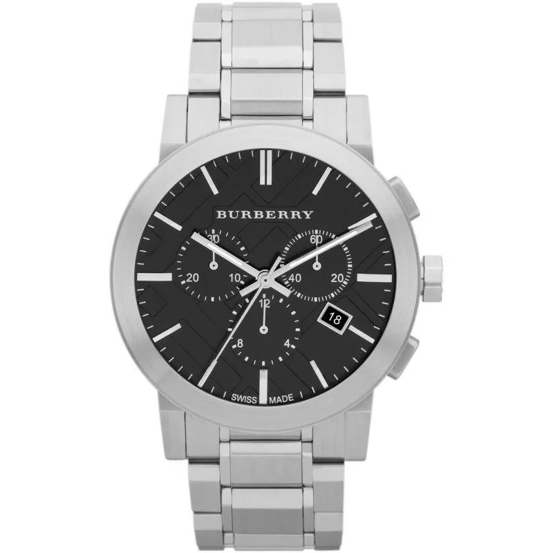 Burberry BU9351 Men's Chronograph The City Black 42mm Watch