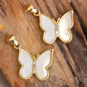 Butterfly Acrylic Charms | Size : 19mm | 6pcs