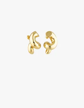 Chubby Knot Earrings - Gold