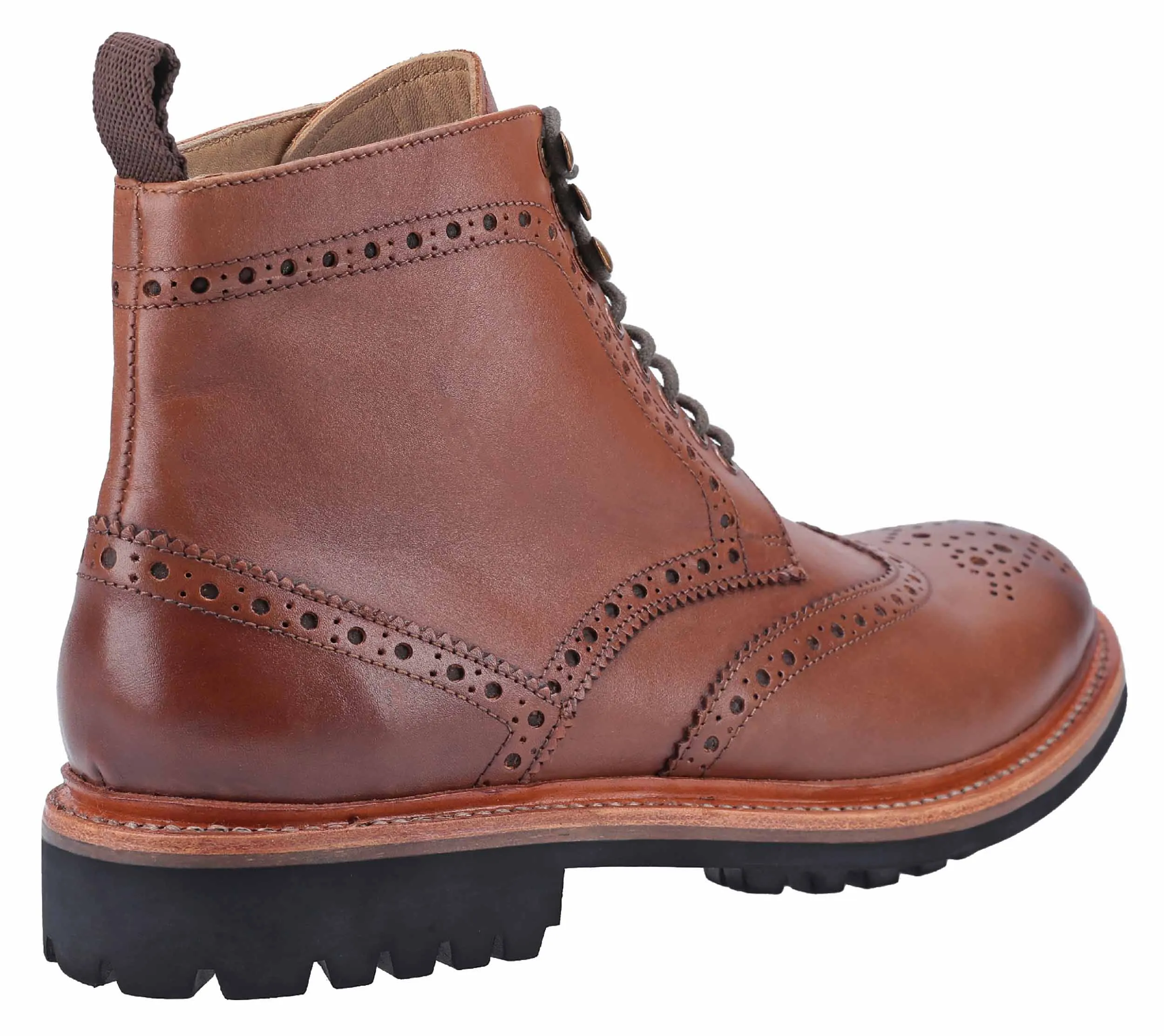 Cotswold Rissington Commando Mens Brogue Ankle Boot