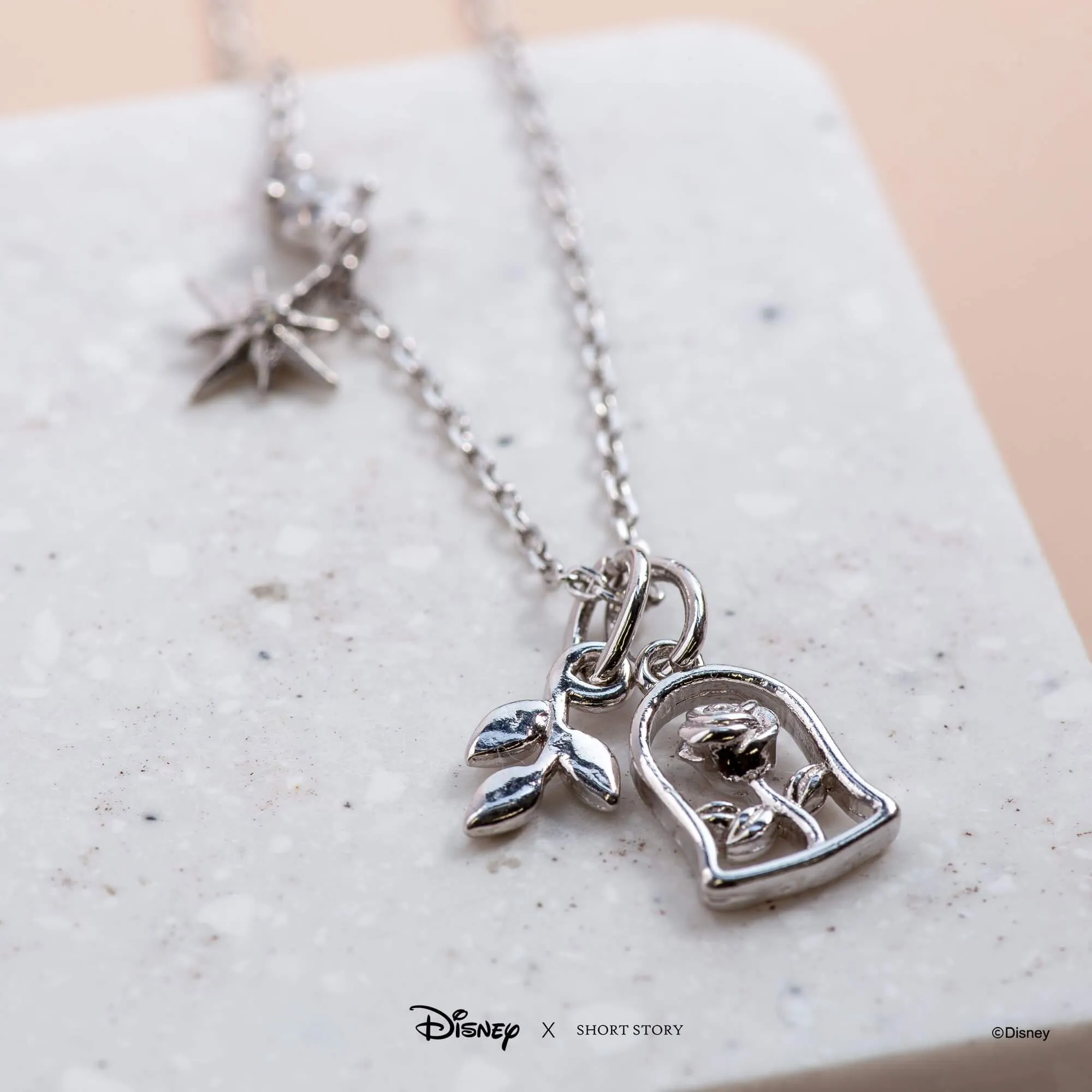 Disney Necklace Charm Leaves