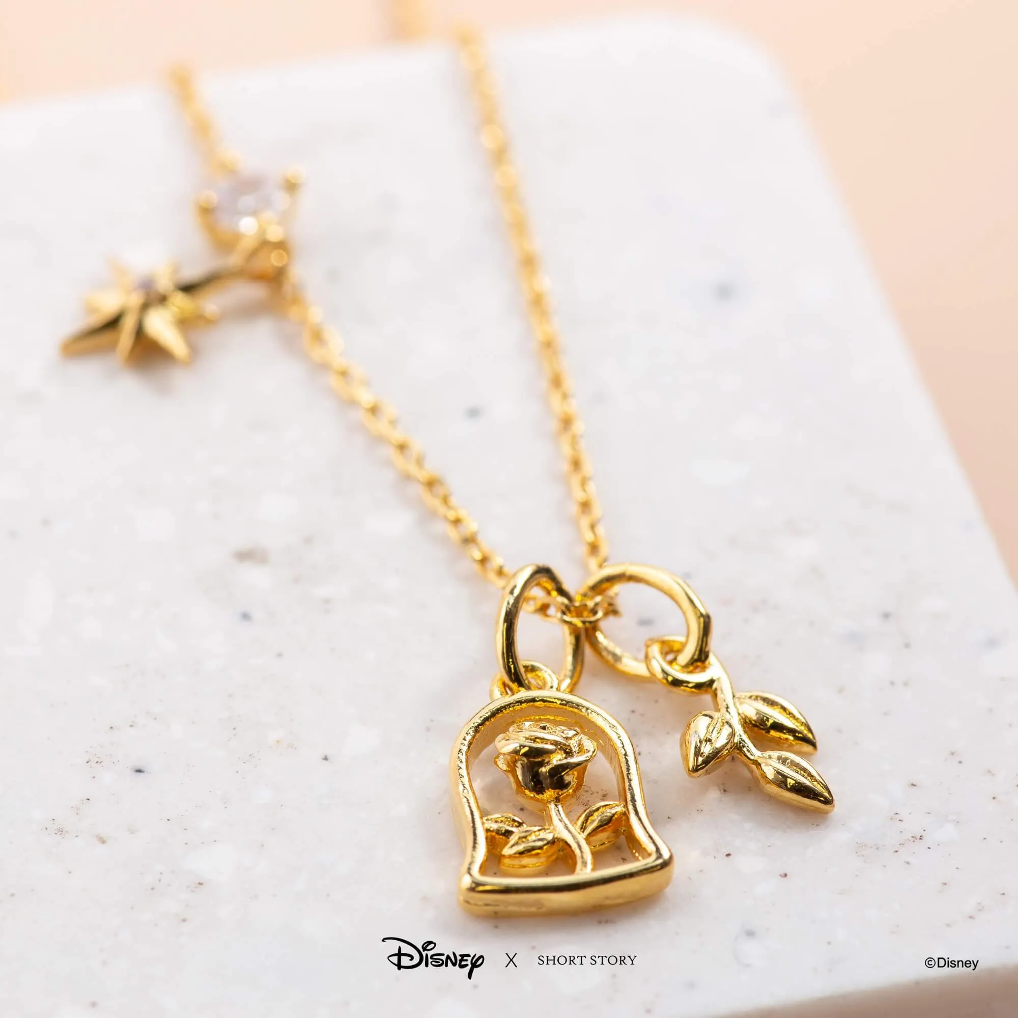 Disney Necklace Charm Leaves