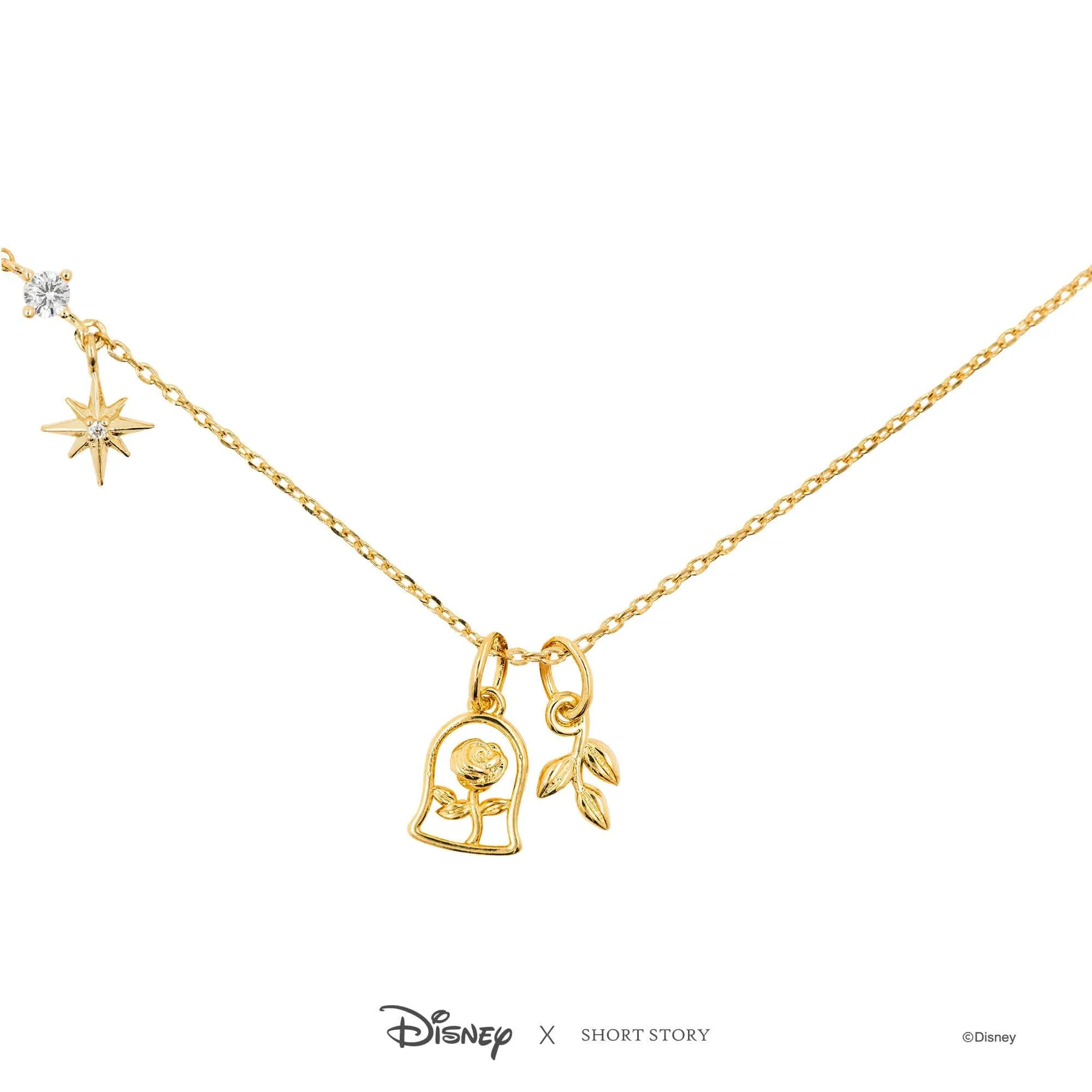 Disney Necklace Charm Leaves