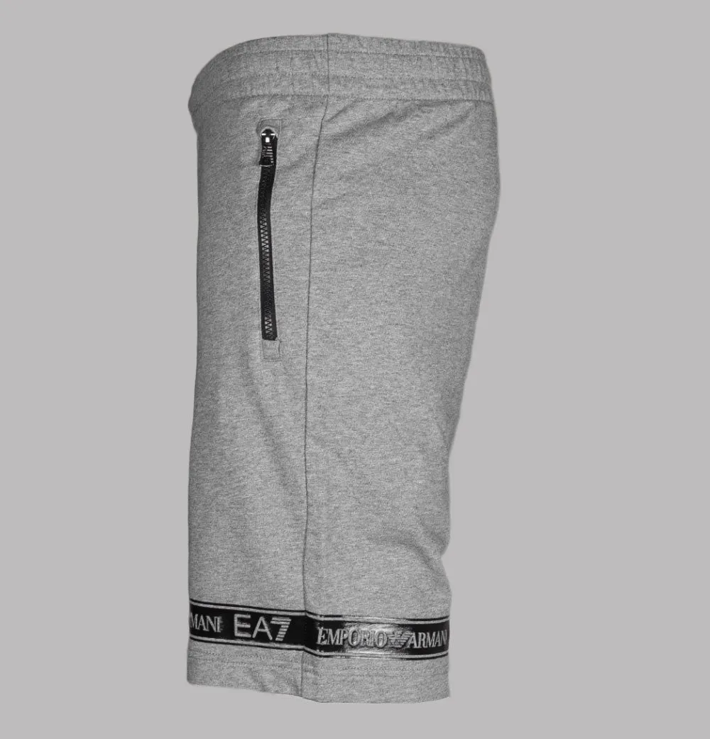 EA7 Rubberised Taping Logo Shorts Medium Grey