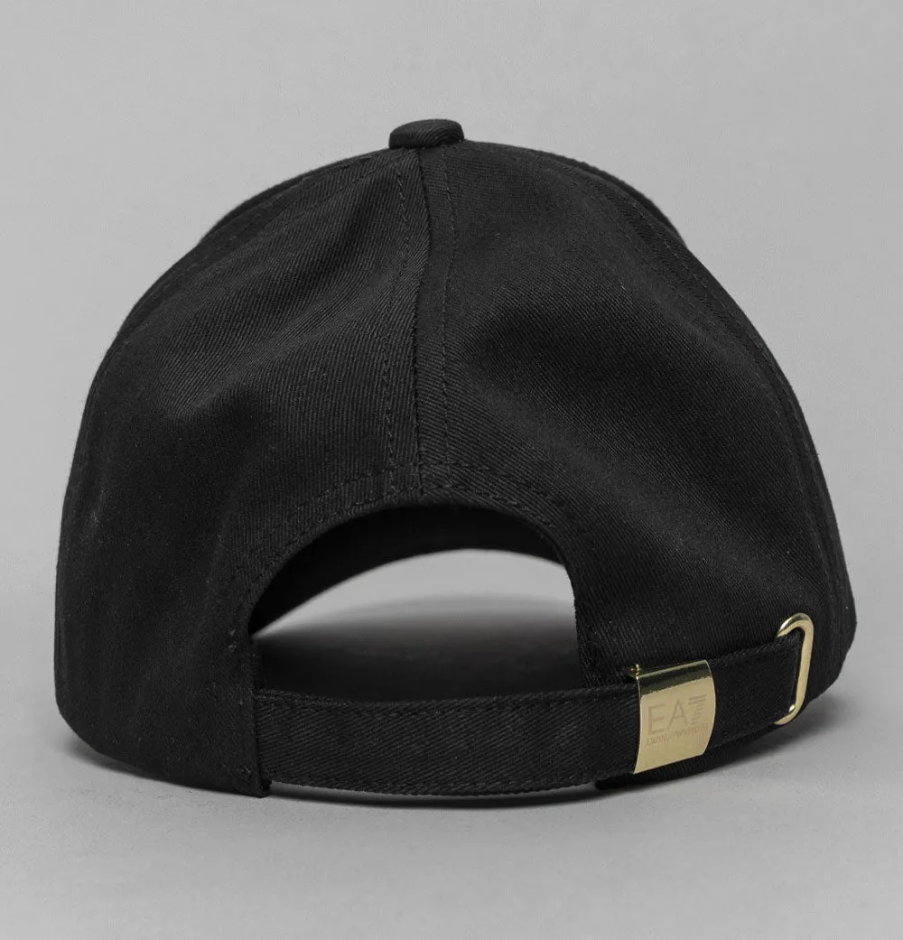 EA7 Train Core Cotton Cap Black/Gold