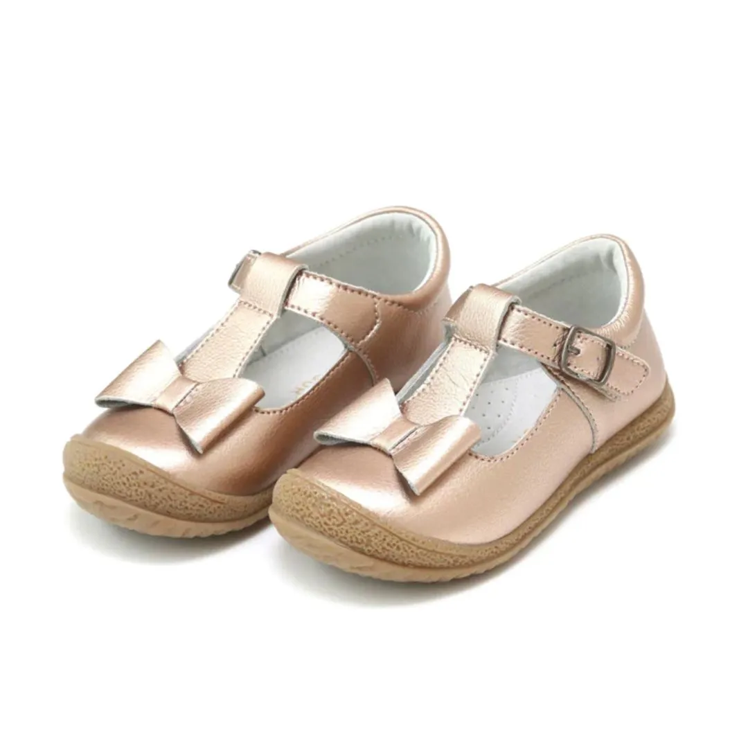 Emma Shimmer Bow T-Strap Mary Jane (Toddler/Little Kid)