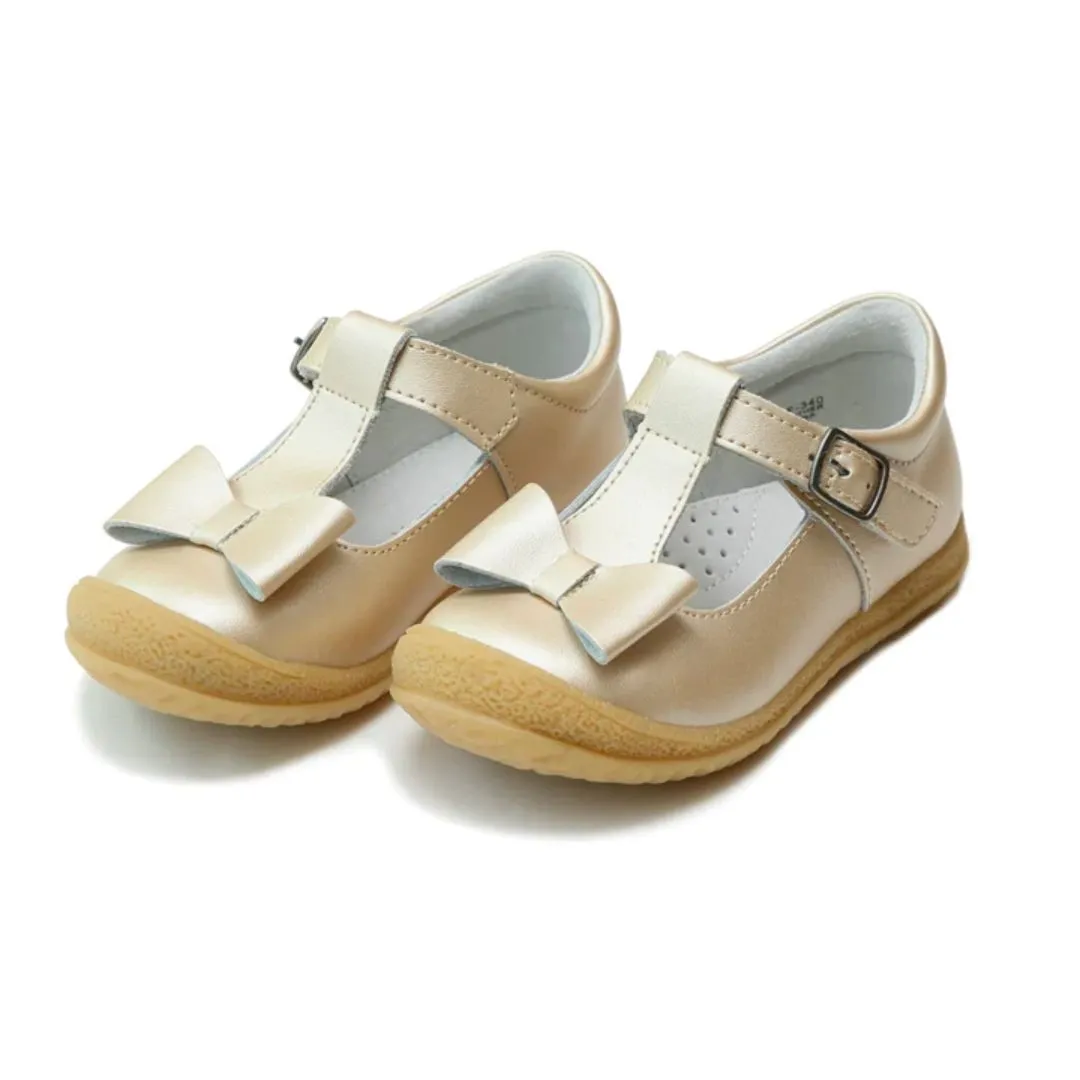 Emma Shimmer Bow T-Strap Mary Jane (Toddler/Little Kid)