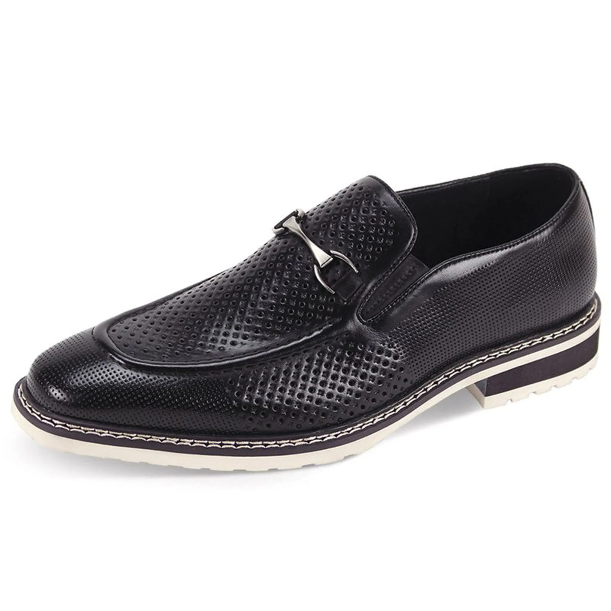 Giovanni Black and White Slip On