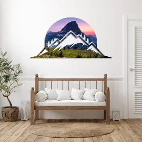 Glacier Mountain - Metal Wall Art