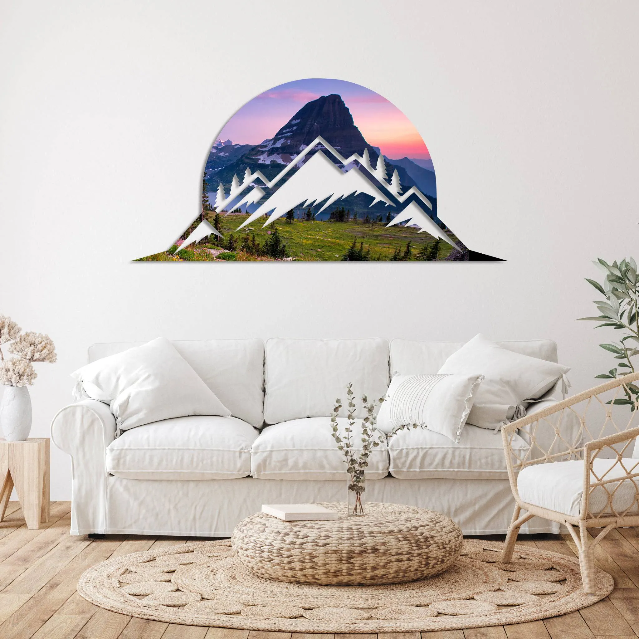 Glacier Mountain - Metal Wall Art