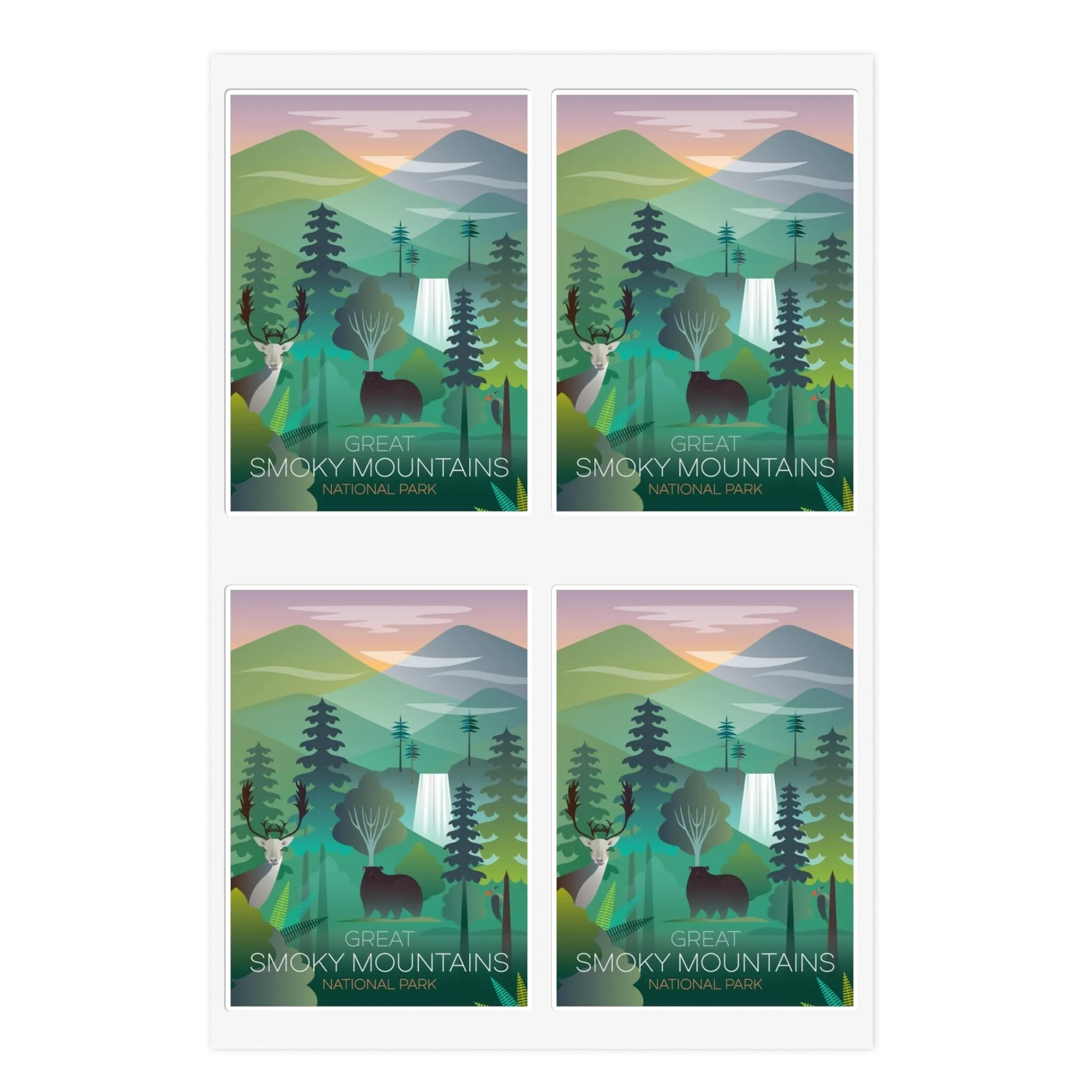 Great Smoky Mountains National Park Sticker Sheet