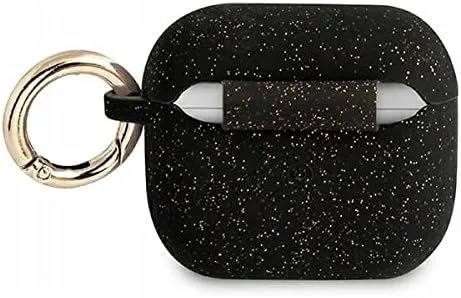 Guess Silicone Glitter Case for Airpods 3 Black - GUA3SGGEK