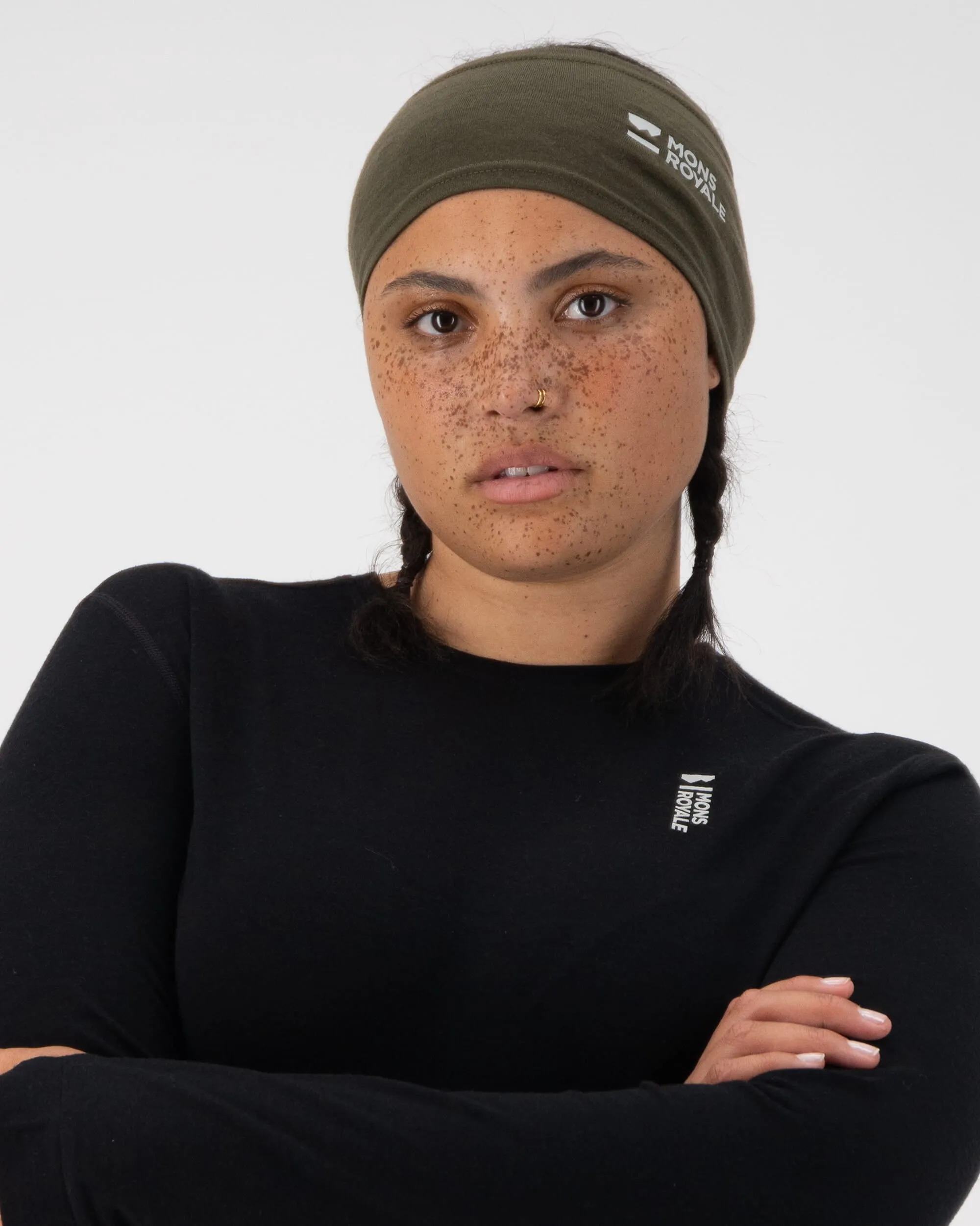 Haines Merino Headband - Dark Olive