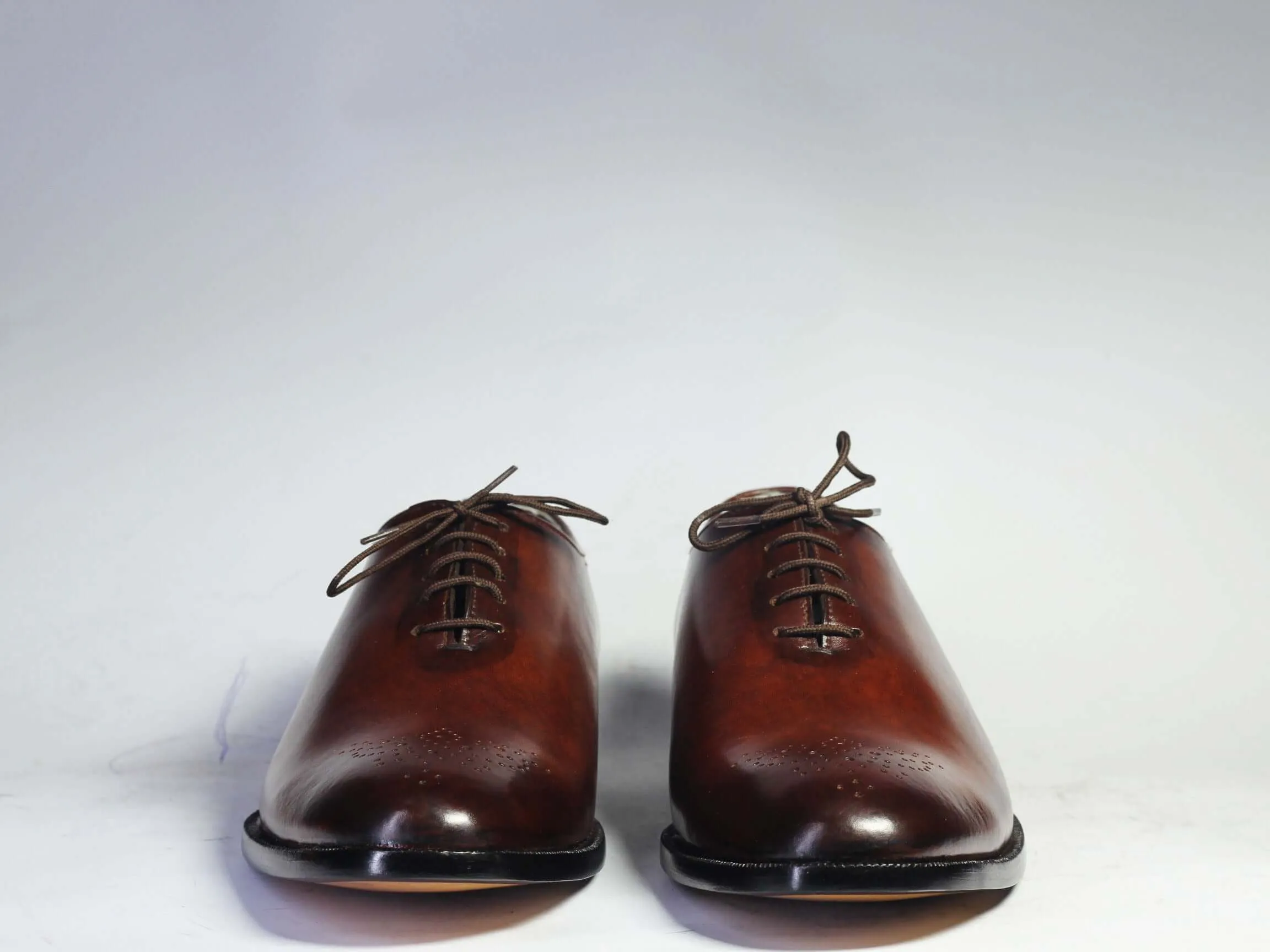 Handmade Men’s Brown Color Leather Shoes, Men Brogue Lace Up Dress Formal Shoes