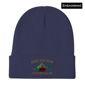 Here And Now Embroidered Beanie