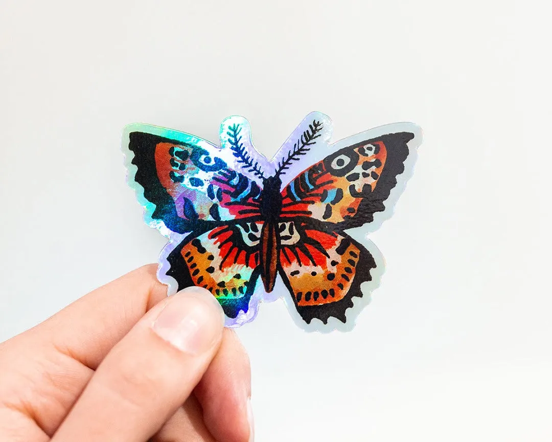 Holographic Butterfly Sticker