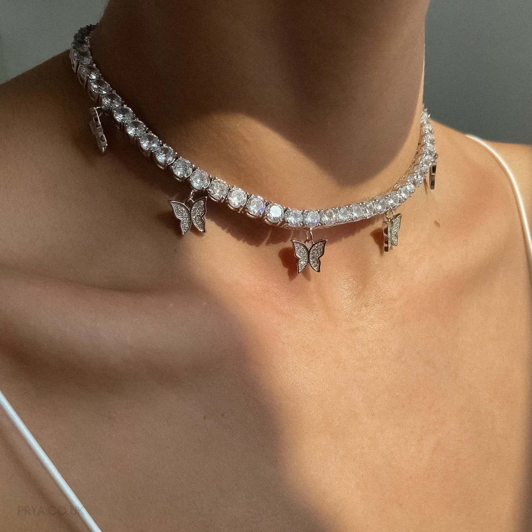 Icy Butterfly CZ Choker | PRYA™