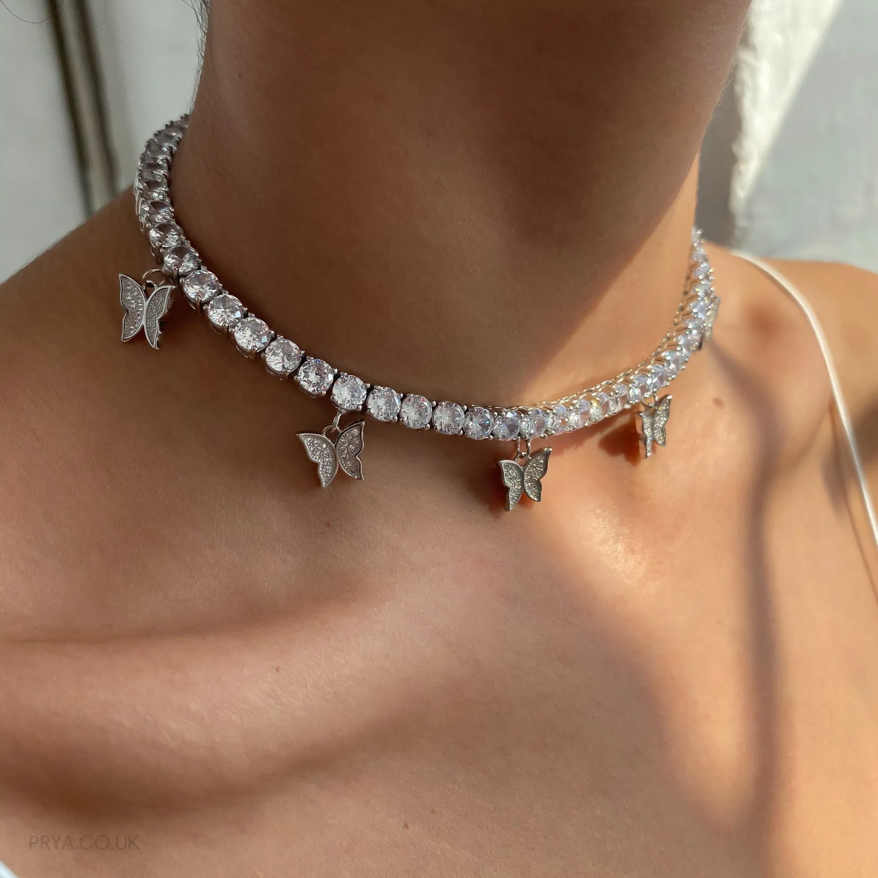 Icy Butterfly CZ Choker | PRYA™