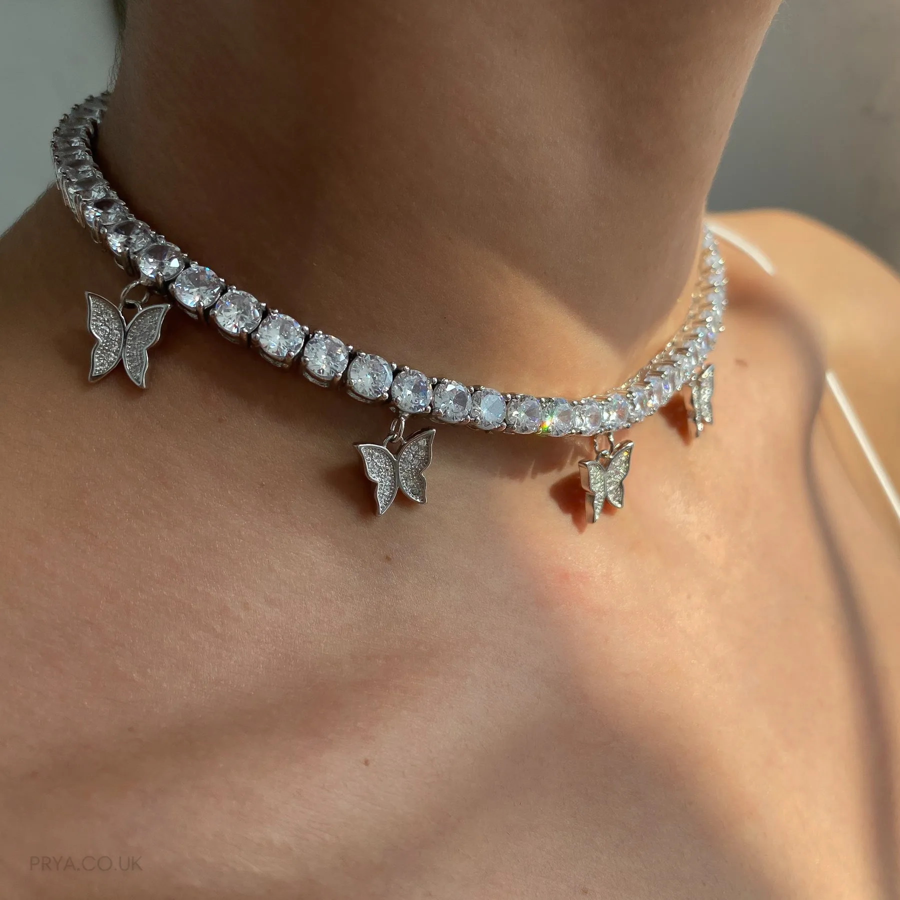 Icy Butterfly CZ Choker | PRYA™