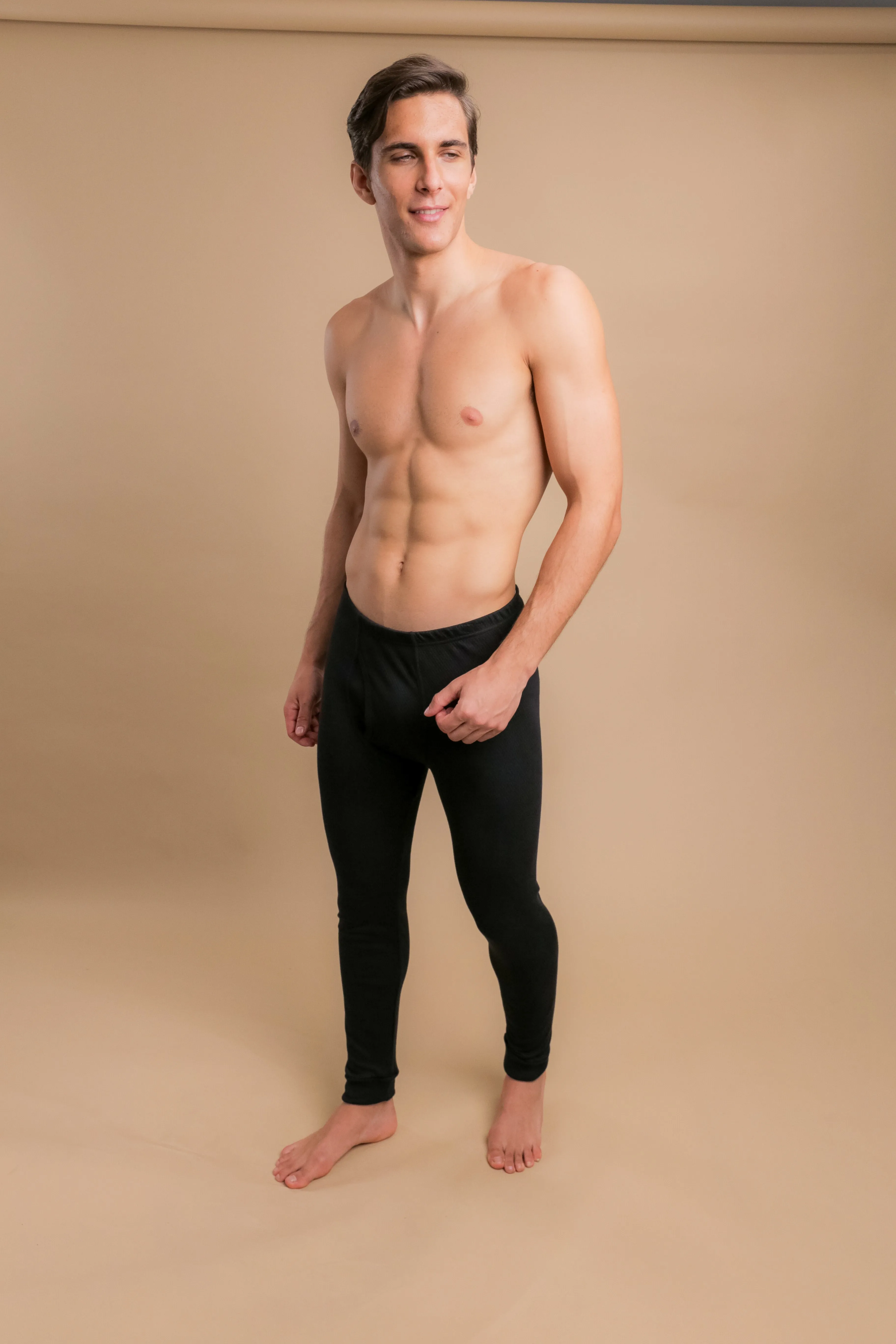 Men's Thermal Base Layer Long Johns with Fly