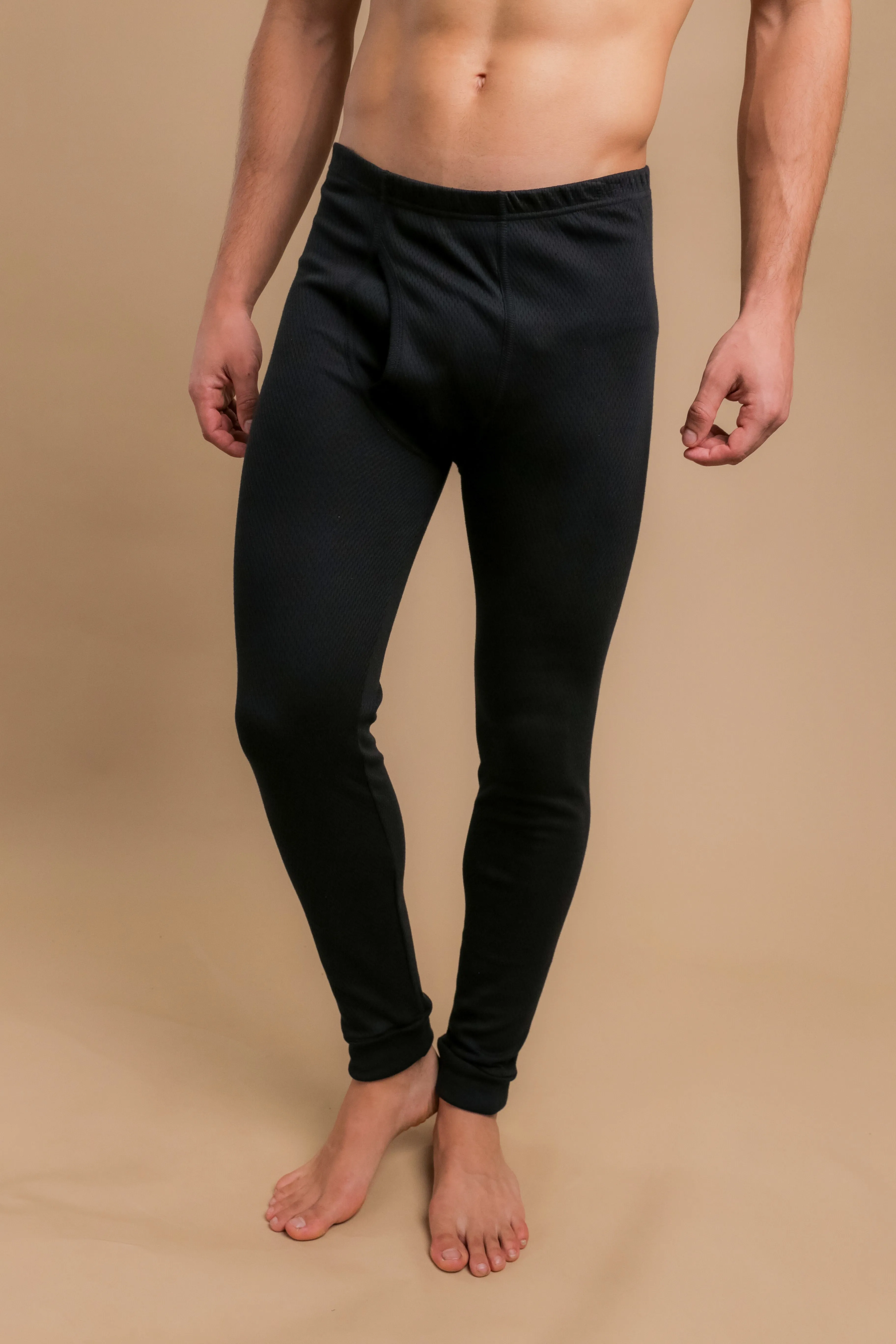 Men's Thermal Base Layer Long Johns with Fly