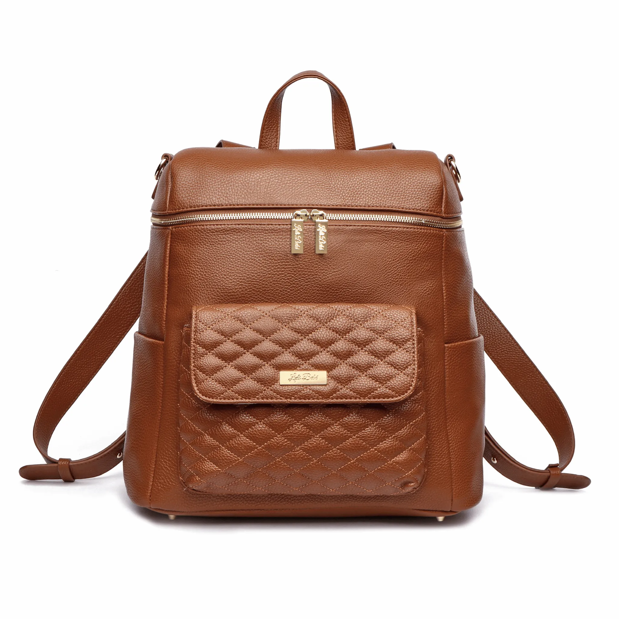 Monaco Diaper Bag | Caramel Brown