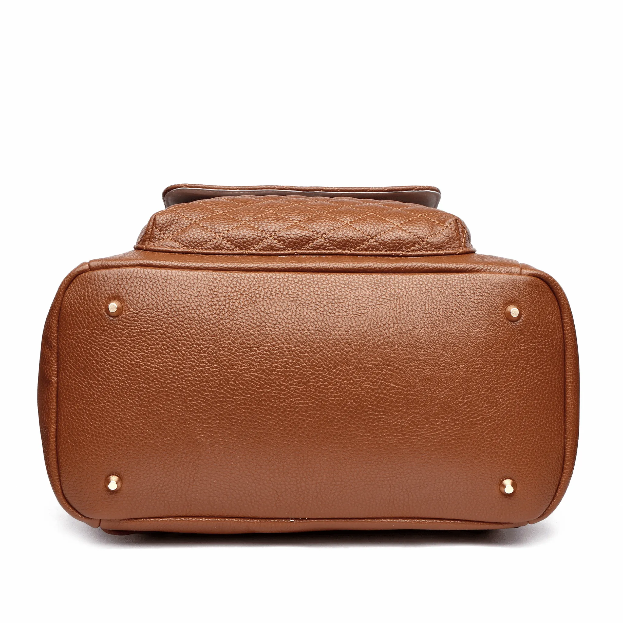 Monaco Diaper Bag | Caramel Brown